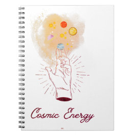 Celestial Cosmic Hand Spiral Notebook - Minimalist Notitieboek