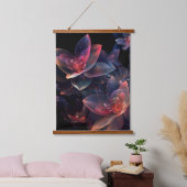 Celestial Cosmic Lotus Bloom Hangend Wandkleed (Slaapkamer)