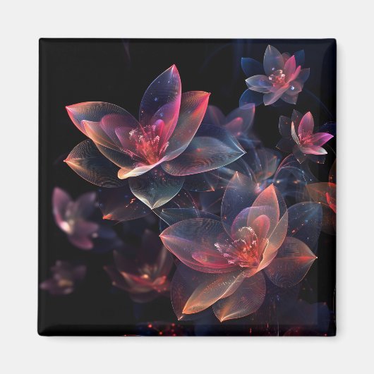 Celestial Cosmic Lotus Bloom Magneet (Voorkant)