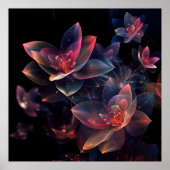 Celestial Cosmic Lotus Bloom Poster (Voorkant)