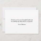 Celestial Cosmic Moon en Stars Hartelijk dank! Bedankkaart (Achterkant)