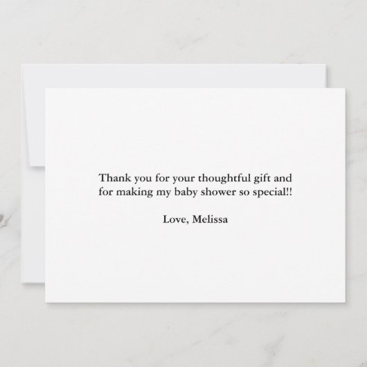 Celestial Cosmic Moon en Stars Hartelijk dank! Bedankkaart (Achterkant)