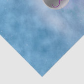 Celestial Cosmic Sky Monogram Letter Initiaal Tissuepapier (Detail)