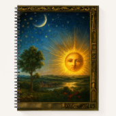 Celestial Cosmos Derived From Flammarion Engraving Notitieboek (Voorkant)