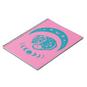 Celestial Crecent Moon Possum Whimsical Natuur Notitieboek (Linkerzijde)