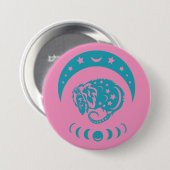 Celestial Crecent Moon Possum Whimsical Natuur Ronde Button 7,6 Cm (Voorkant /achterkant)