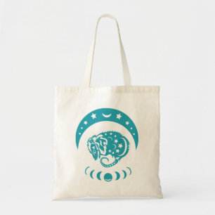 Celestial Crecent Moon Possum Whimsical Natuur Tote Bag