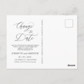 Celestial Crescent Moon Wijzig de datum Briefkaart (Achterkant)