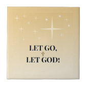 Celestial Cross Let Go Let God Glow Tegeltje (Voorkant)
