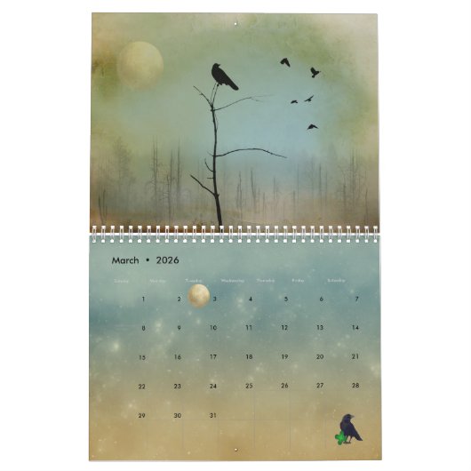 Celestial Crows 2026Kalender Kalender (Mar 2026)