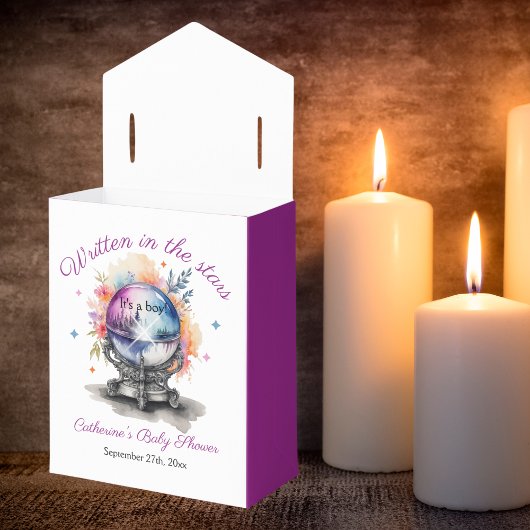 Celestial Crystal Ball Astrologie Baby shower Bedankdoosjes