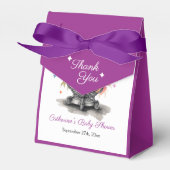 Celestial Crystal Ball Astrologie Baby shower Bedankdoosjes (Voorkant Zijde)