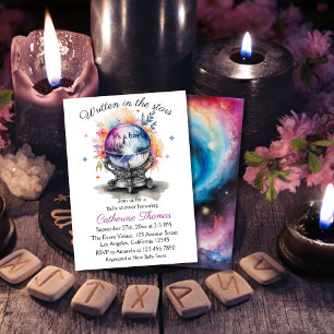 Celestial Crystal Ball Astrologie Baby shower Kaart