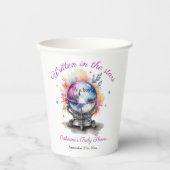 Celestial Crystal Ball Astrologie Baby shower Papieren Bekers (Voorkant)