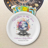Celestial Crystal Ball Astrologie Baby shower Papieren Bordje