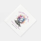 Celestial Crystal Ball Astrologie Baby shower Servet (Hoek)