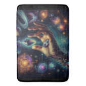 Celestial Crystal in de Palm Galaxy Spacy Badmat (Voorkant Verticaal)