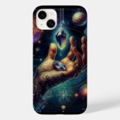 Celestial Crystal in de Palm Galaxy Spacy Case-Mate iPhone Case (Achterkant)