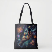 Celestial Crystal in de Palm Galaxy Spacy Tote Bag (Voorkant)