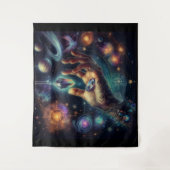 Celestial Crystal in de Palm Galaxy Spacy Wandkleed (Voorkant)