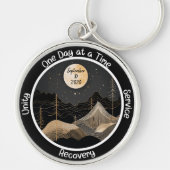 Celestial Custom Sobriety Milestone Gift Sleutelhanger (Voorkant)