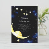 Celestial Custom Stardust Verjaardag Kaart (Staand voorkant)