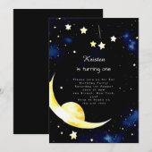 Celestial Custom Stardust Verjaardag Kaart (Voorkant / Achterkant)