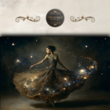 Celestial Dancer Galaxy Decoupage
