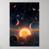 Celestial Dawn Above the Cloud Sea Poster (Voorkant)
