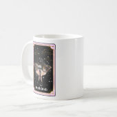 Celestial de Death Moth Tarot Card Moon Pink Koffiemok (Voorkant links)