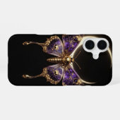 Celestial Death Moth Crescent Moon Phone Case iPhone 16 Hoesje (Achterkant horizontaal)
