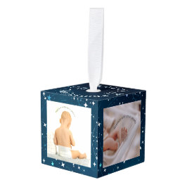 Celestial Deep Blue Outer Space Geboortegegevens Decoratie