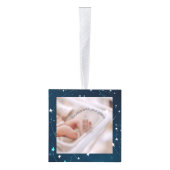 Celestial Deep Blue Outer Space Geboortegegevens Decoratie (Rechts)