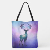 Celestial Deer Silhouette Tote Bag (Achterkant)