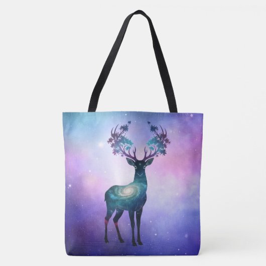 Celestial Deer Silhouette Tote Tote Bag (Voorkant)