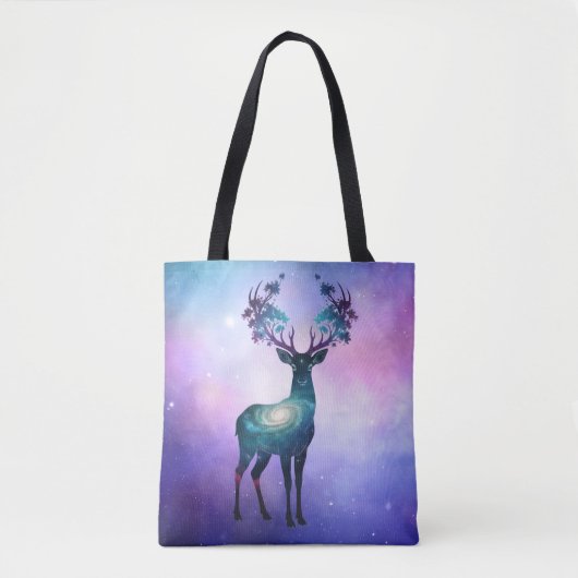 Celestial Deer Silhouette Tote Tote Bag (Voorkant)