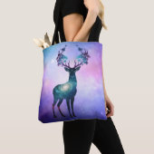 Celestial Deer Silhouette Tote Tote Bag (Dichtbij)