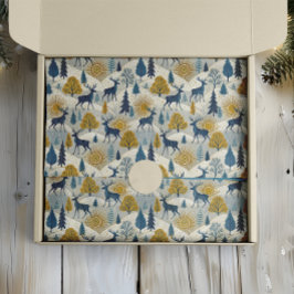 Celestial Deer Winter Mountains Tissuepapier