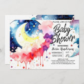 Celestial Delight Baby shower Kaart (Voorkant / Achterkant)