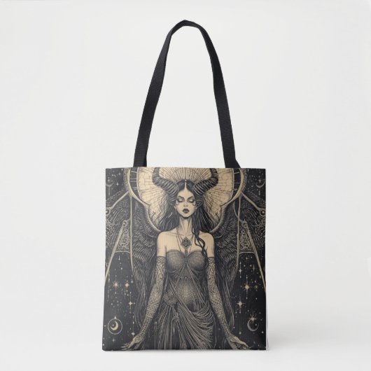 Celestial Demoness Gothic Tote Bag (Voorkant)