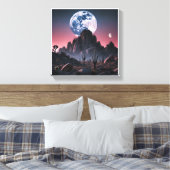 Celestial Desert Dreamscape Canvas Afdruk (Insitu (Slaapkamer))