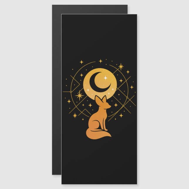 Celestial Desert Fox – Kosmische Maan en Sterren (Voorkant / Achterkant)