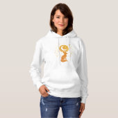 Celestial Desert Fox – Kosmische Maan en Sterren Hoodie (Voorkant volledig)