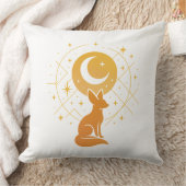 Celestial Desert Fox – Kosmische Maan en Sterren Kussen (Deken)