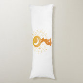 Celestial Desert Fox – Kosmische Maan en Sterren Lichaamskussen (Voorkant Verticaal)