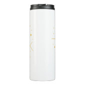 Celestial Desert Fox – Kosmische Maan en Sterren Thermosbeker (Achterkant)