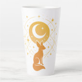 Celestial Desert Fox – Moon and Stars Cosmic  Latte Mok (Voorkant)