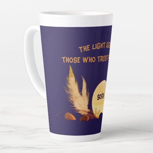 Celestial Devotion 17oz Blue Latte Mug Mok (Linkerhoek)