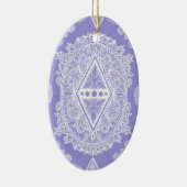 Celestial Diamond Mandala Keramisch Ornament (Rechts)