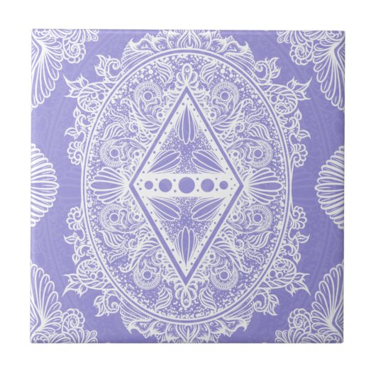 Celestial Diamond Mandala Tegeltje (Voorkant)